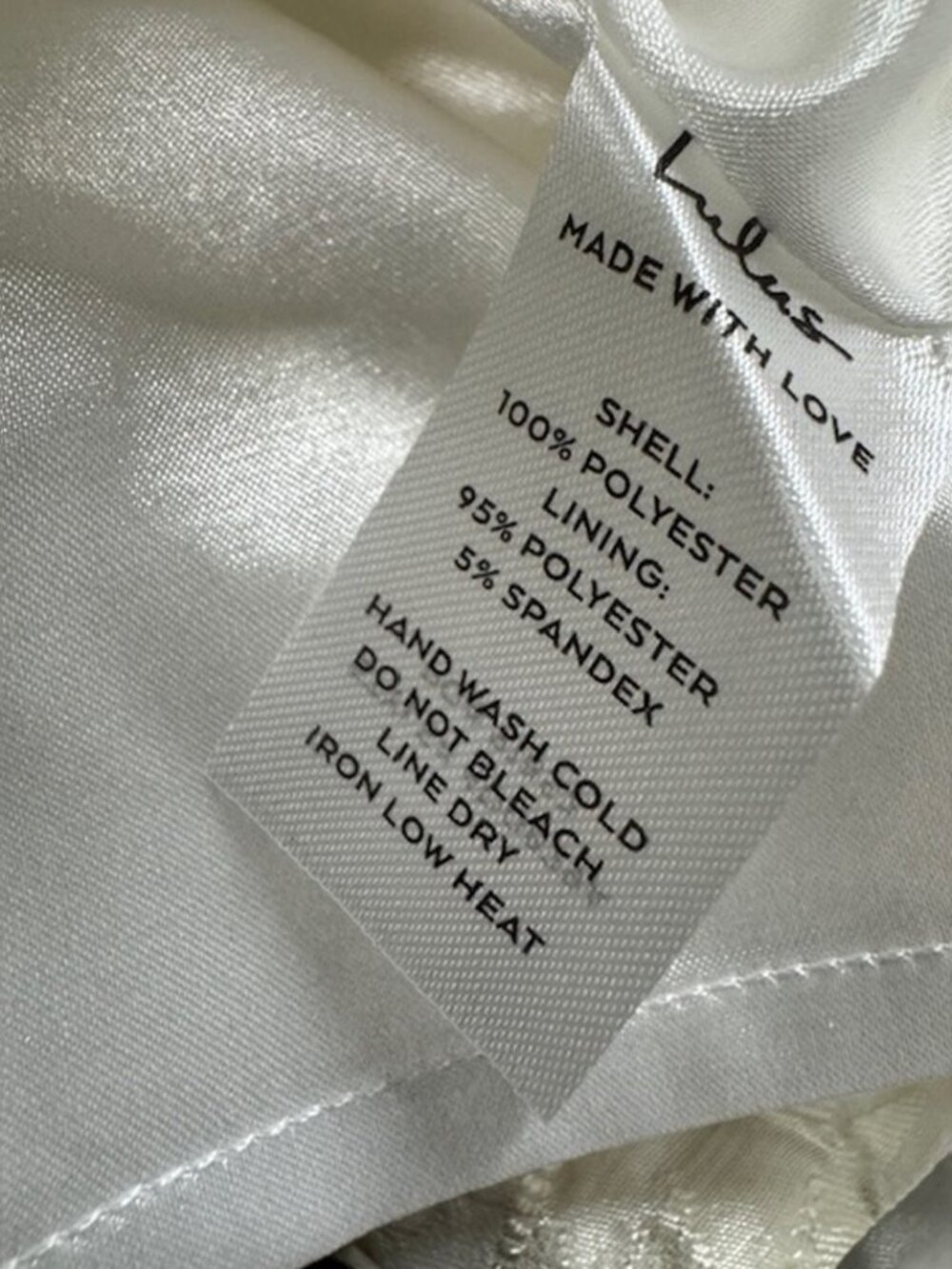 Lulus Never-Ending Love White Floral Jacquard Sleeveless Mini Dress NWT - Picture 8 of 9